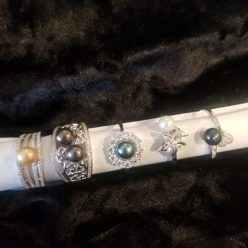 Vantel Pearls Ring Bundle, size 9